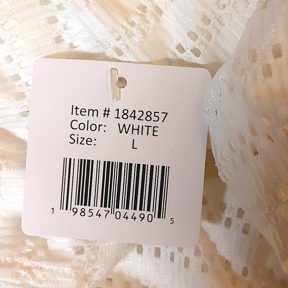 NWT Hurley Women's Swim Cover Up Set white M L - Picture 5 of 7